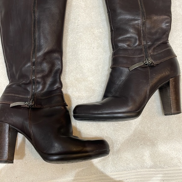 Brown Leather Boots by Browns - Picture 3 of 5